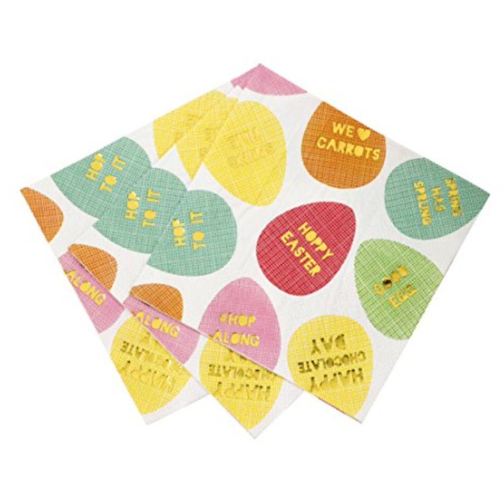 Hop to It Easter Egg Paper Dinner Napkins